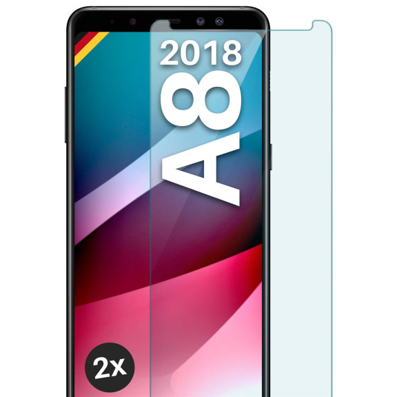 moex ShockProtect Samsung Galaxy A8 (2018) Panzerglas Klar – Weiteres Produktbild 1