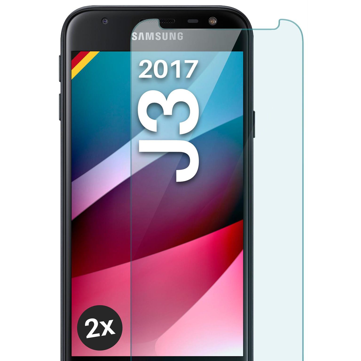 moex ShockProtect Samsung Galaxy J3 (2017) Panzerglas Klar – Weiteres Produktbild 1 moex ShockProtect Samsung Galaxy J3 (2017) Panzerglas Klar – Weiteres Produktbild 1