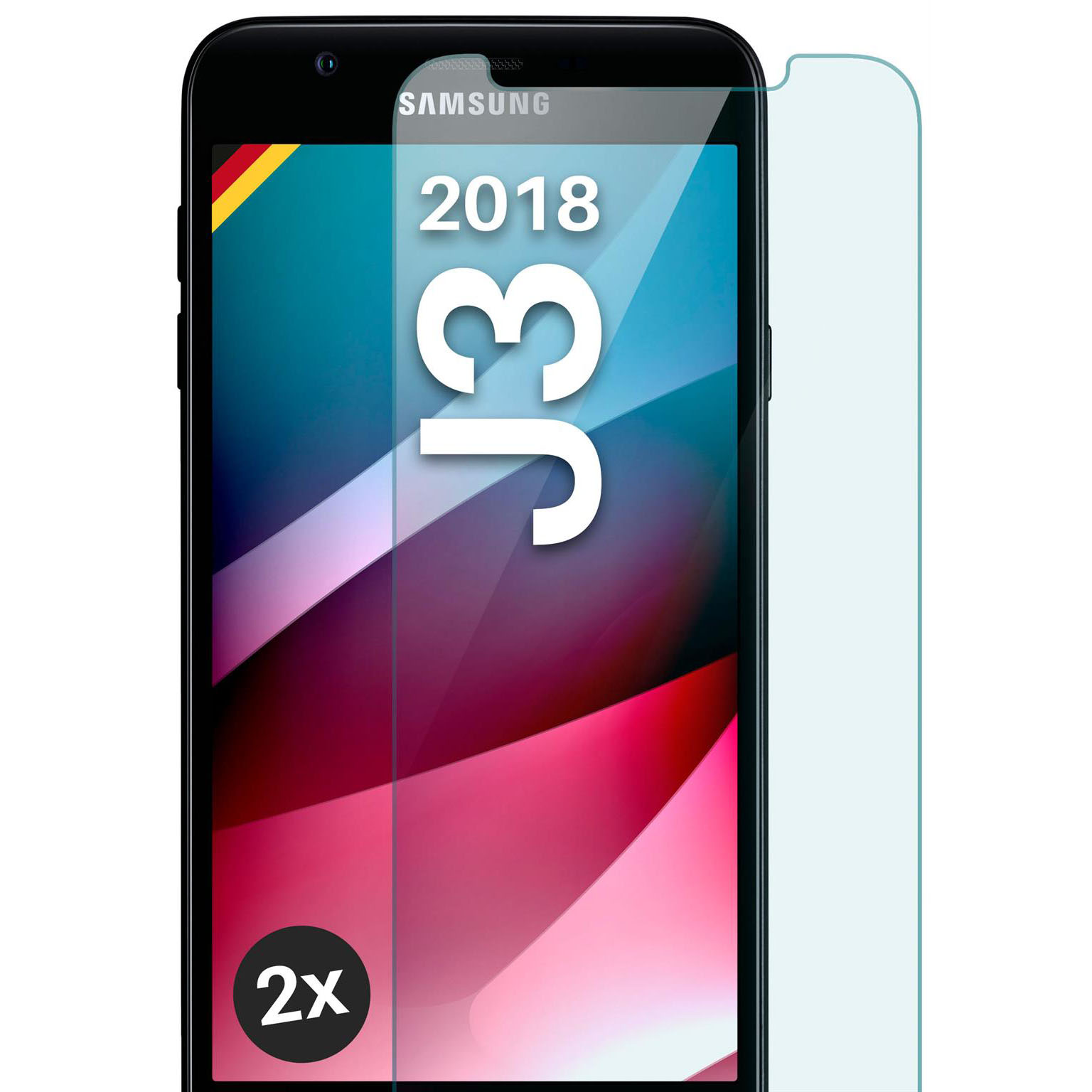 moex ShockProtect Samsung Galaxy J3 (2018) Panzerglas Klar – undefined