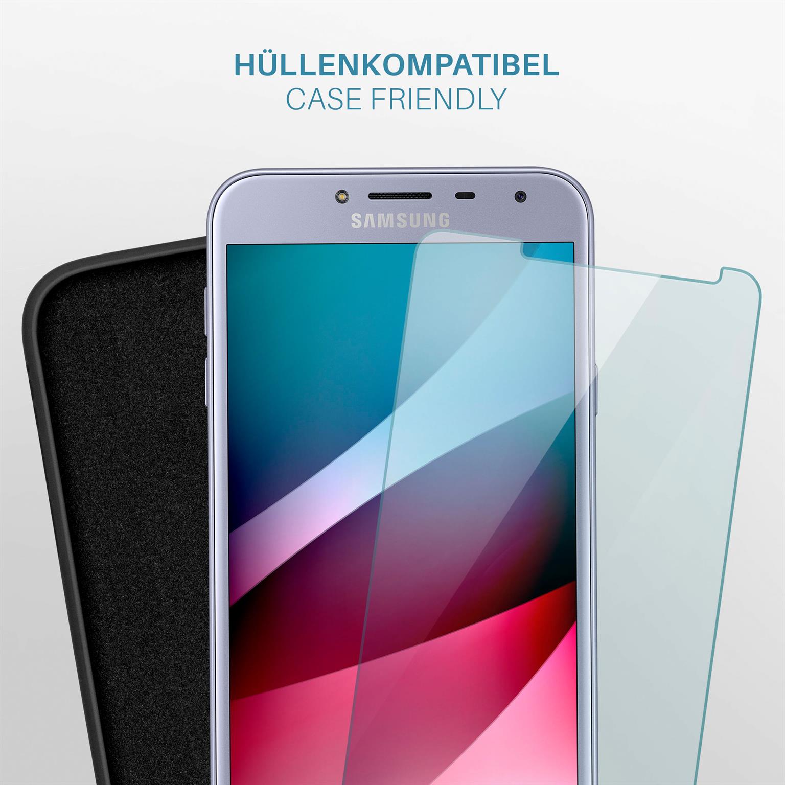 moex ShockProtect Samsung Galaxy J4 (2018) Panzerglas Klar – Weiteres Produktbild 6