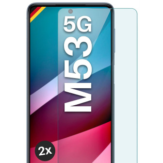 moex ShockProtect Samsung Galaxy M53 5G Panzerglas Klar – 2er Set