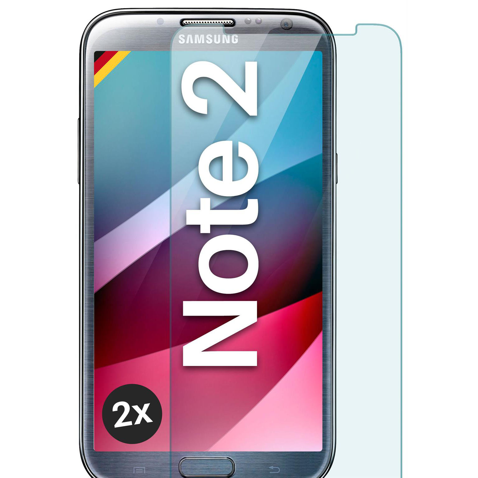 moex ShockProtect Samsung Galaxy Note 2 Panzerglas Klar – undefined
