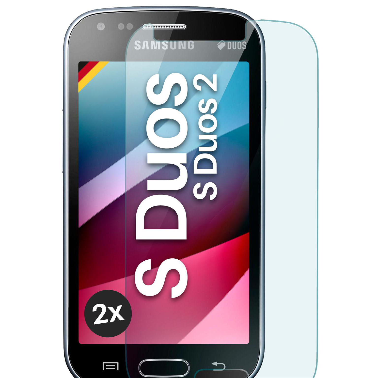 moex ShockProtect Samsung Galaxy S Duos 2 Panzerglas Klar – undefined