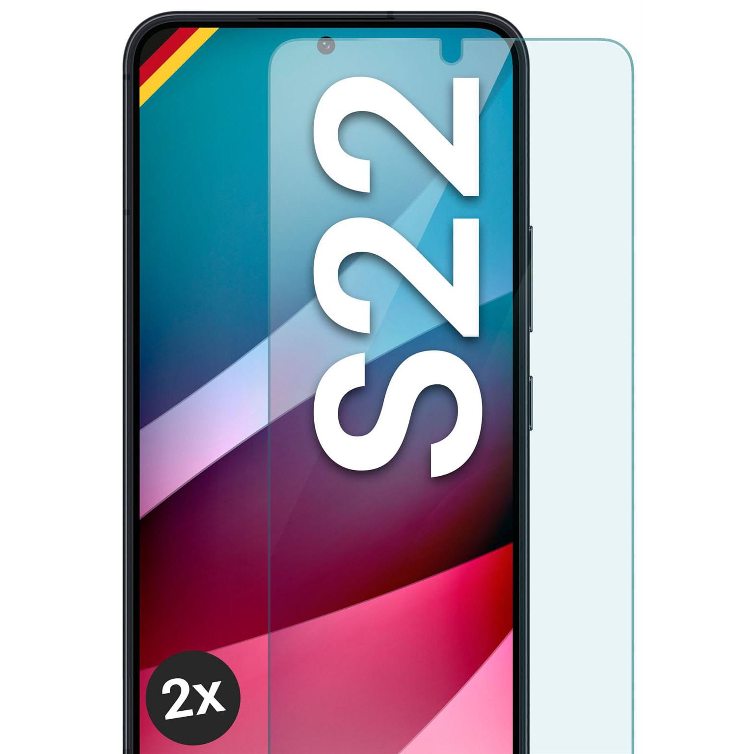 moex ShockProtect Samsung Galaxy S22 Panzerglas Klar – Weiteres Produktbild 1 moex ShockProtect Samsung Galaxy S22 Panzerglas Klar – Weiteres Produktbild 1
