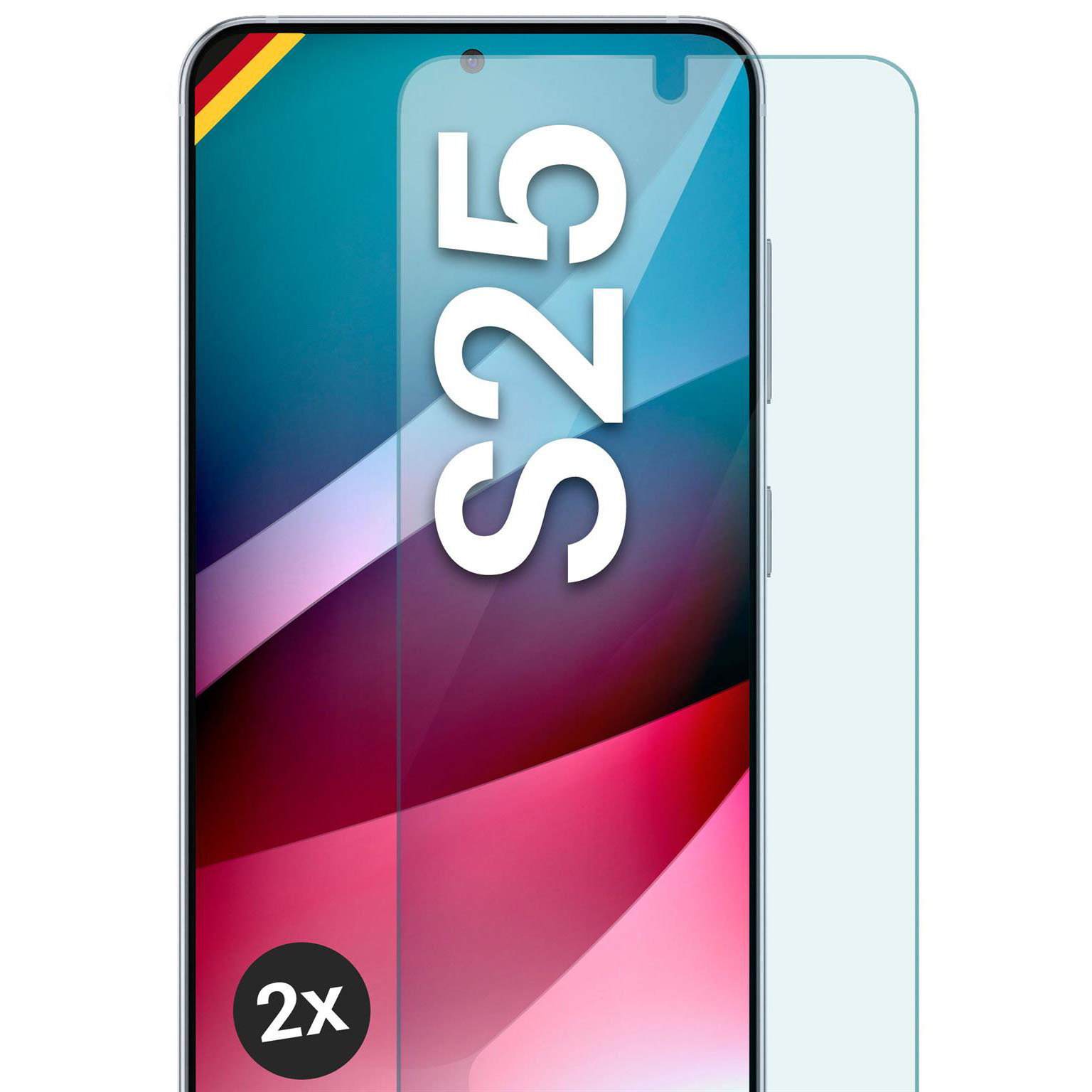 moex ShockProtect Samsung Galaxy S25 Panzerglas Klar – undefined