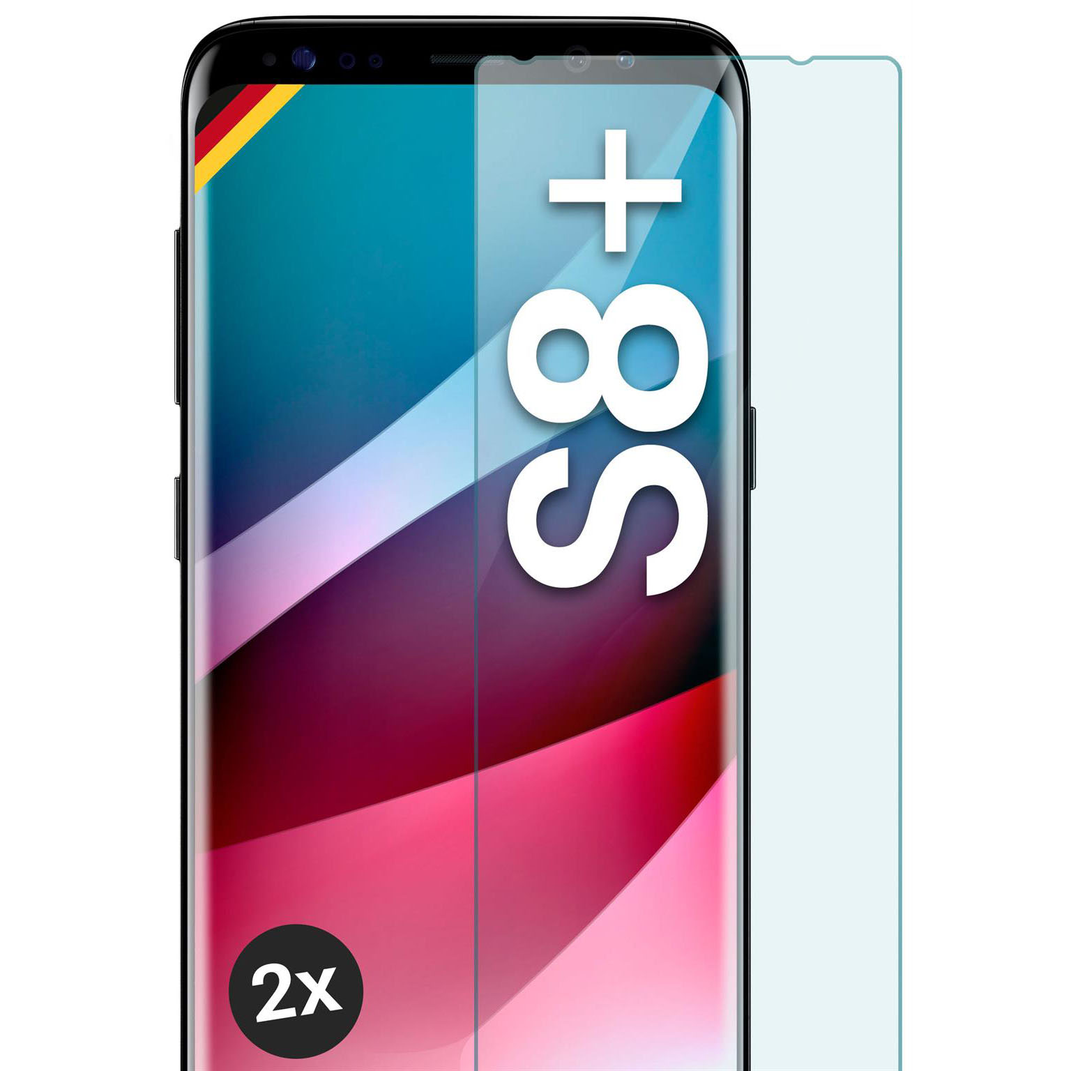 moex ShockProtect Samsung Galaxy S8 Plus Panzerglas Klar – Weiteres Produktbild 1 moex ShockProtect Samsung Galaxy S8 Plus Panzerglas Klar – Weiteres Produktbild 1