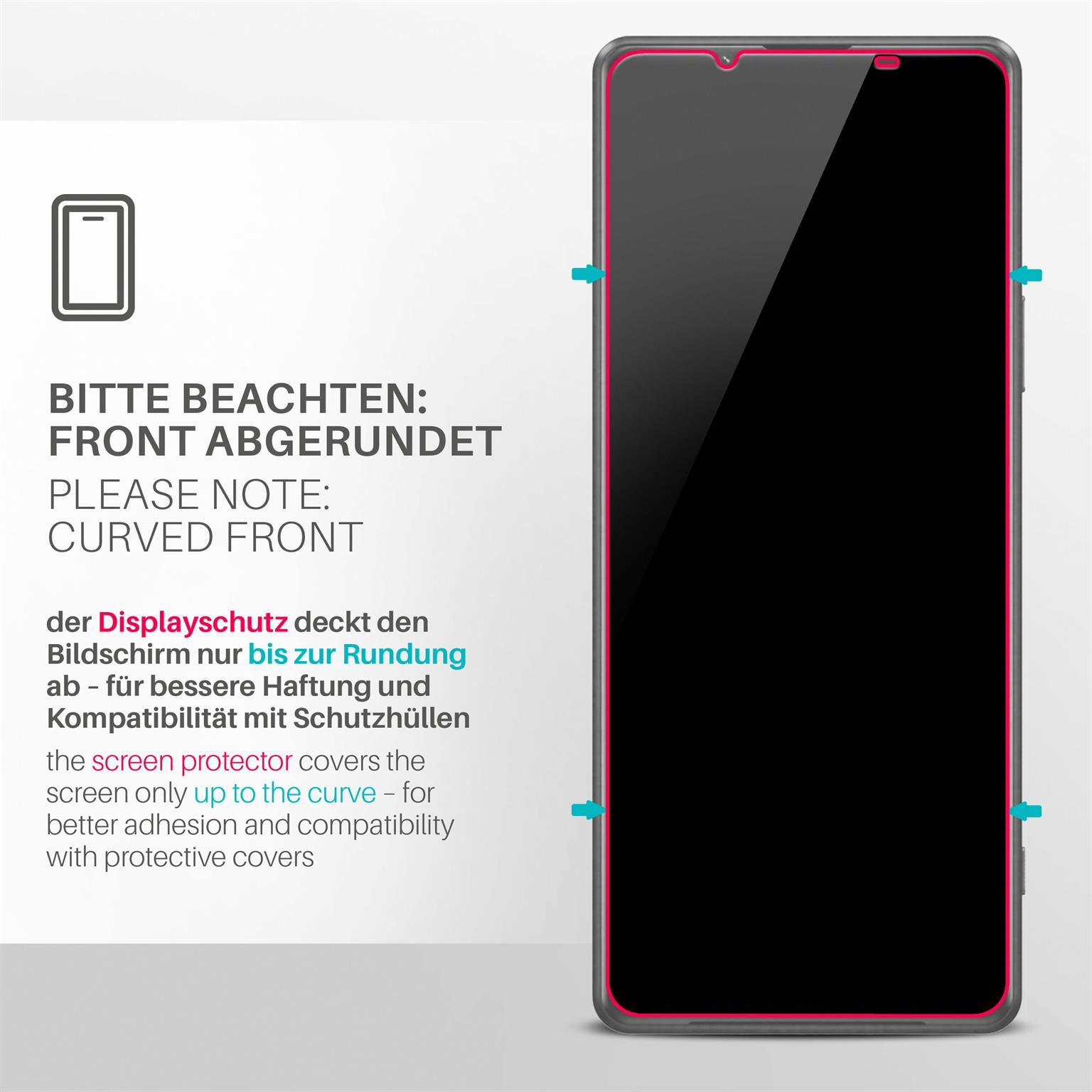 moex ShockProtect Sony Xperia 1 III Panzerglas Klar – Weiteres Produktbild 3