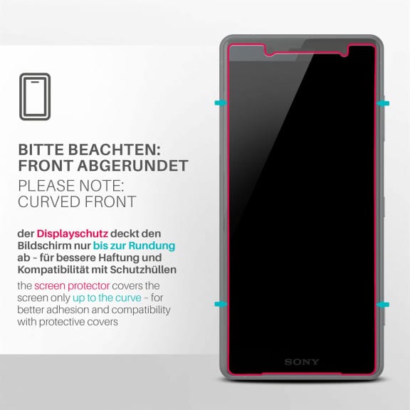 moex ShockProtect Sony Xperia XZ2 Compact Panzerglas Klar – Weiteres Produktbild 3 moex ShockProtect Sony Xperia XZ2 Compact Panzerglas Klar – Weiteres Produktbild 3