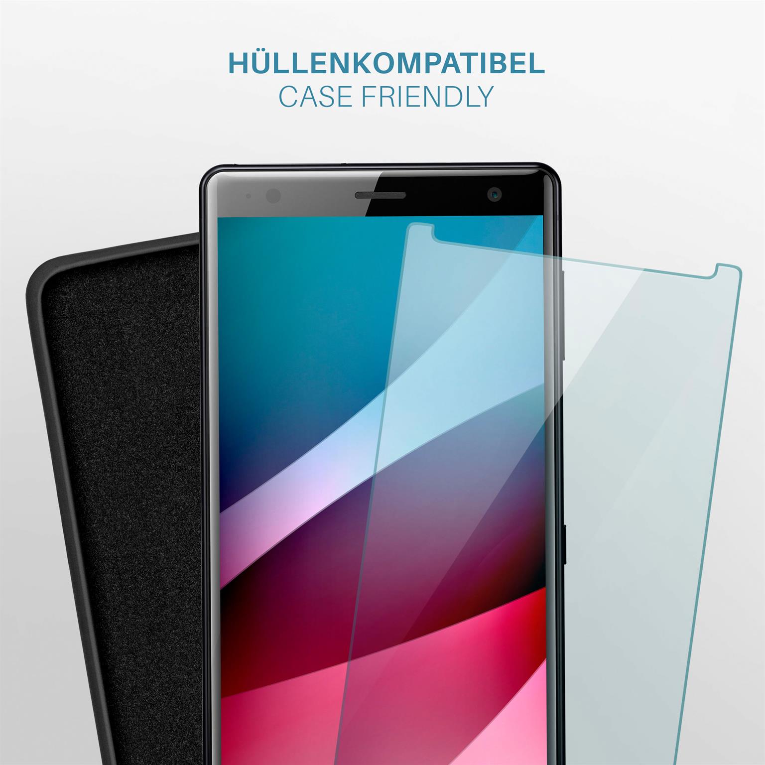 moex ShockProtect Sony Xperia XZ2 Panzerglas Klar – Weiteres Produktbild 6