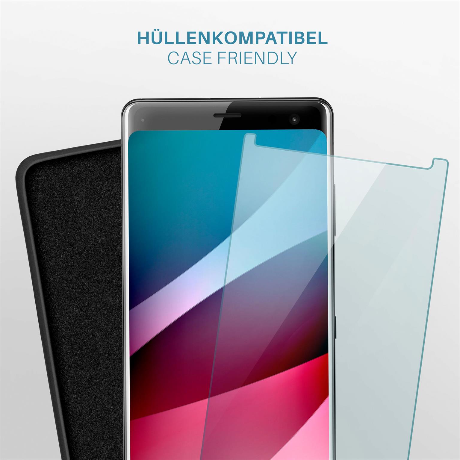 moex ShockProtect Sony Xperia XZ3 Panzerglas Klar – Weiteres Produktbild 6