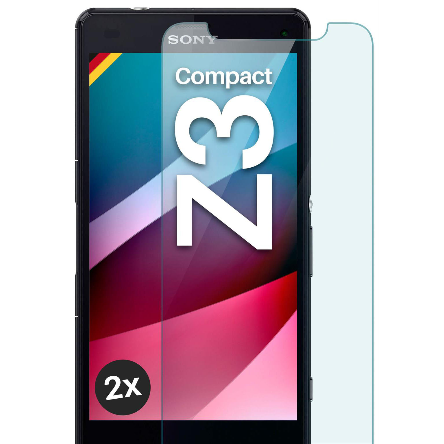 moex ShockProtect Sony Xperia Z3 Compact Panzerglas Klar – Weiteres Produktbild 1 moex ShockProtect Sony Xperia Z3 Compact Panzerglas Klar – Weiteres Produktbild 1