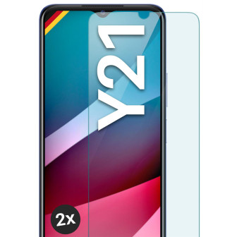 moex ShockProtect vivo Y21 Panzerglas Klar – 2er Set