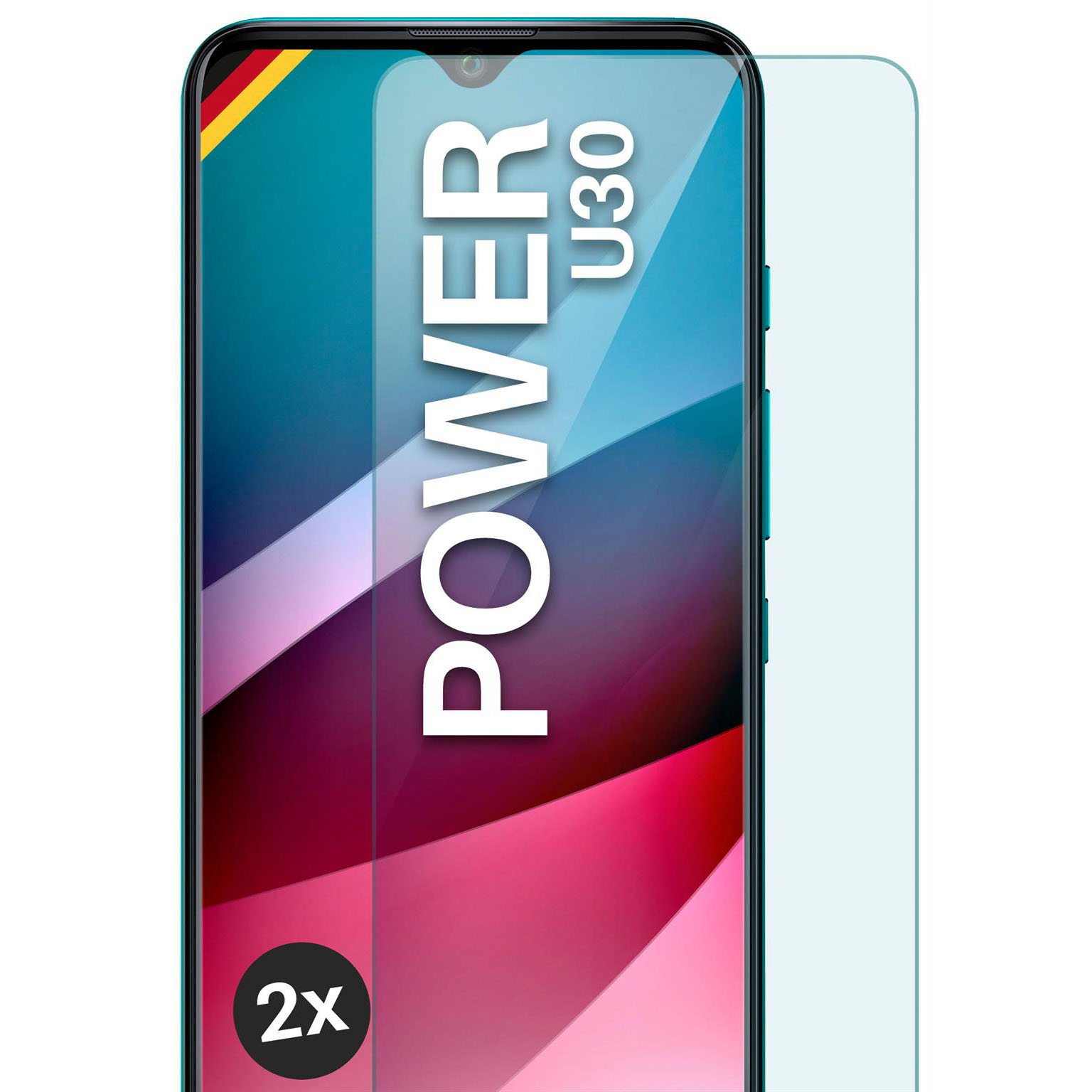 moex ShockProtect Wiko Power U30 Panzerglas Klar – undefined