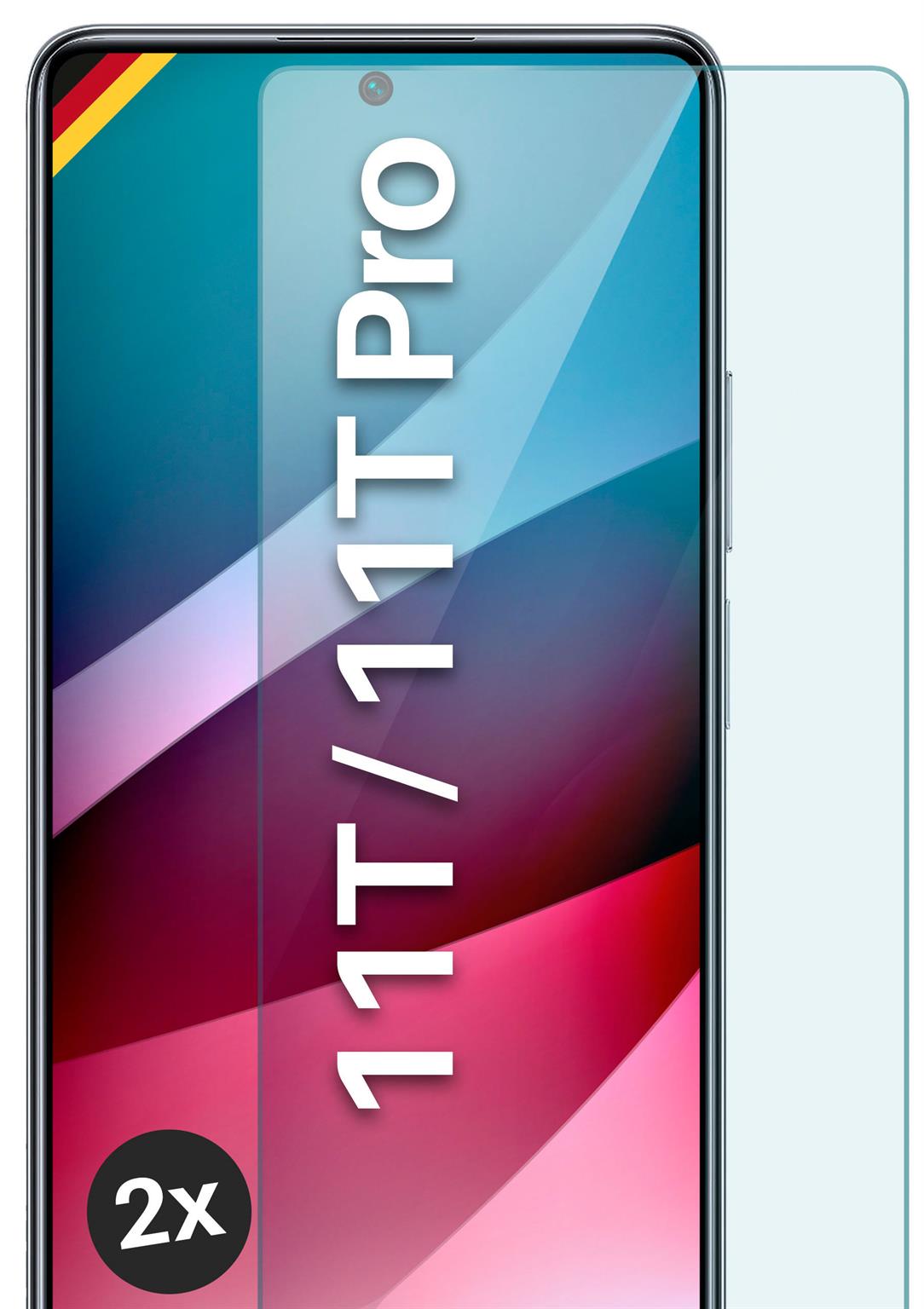 moex ShockProtect Xiaomi 11T Pro Panzerglas Klar – 2er Set moex ShockProtect Xiaomi 11T Pro Panzerglas Klar – 2er Set