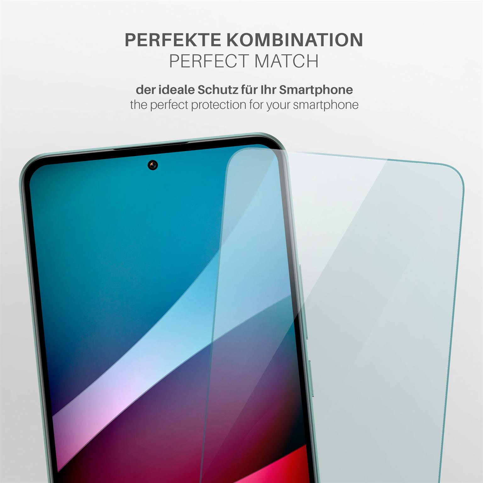 moex ShockProtect Xiaomi 13T Panzerglas Klar – Weiteres Produktbild 3