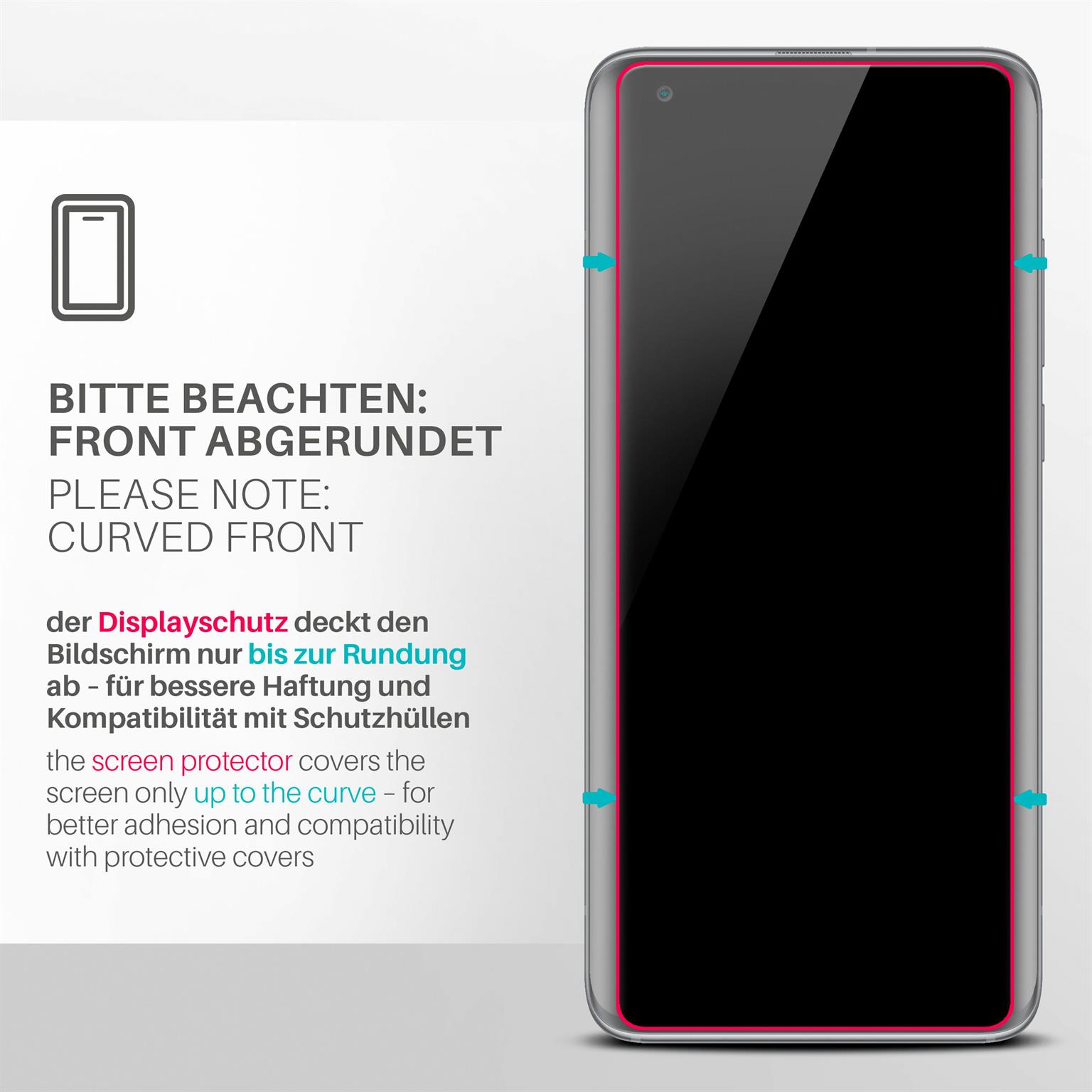 moex ShockProtect Xiaomi Mi 10 Panzerglas Klar – Weiteres Produktbild 3