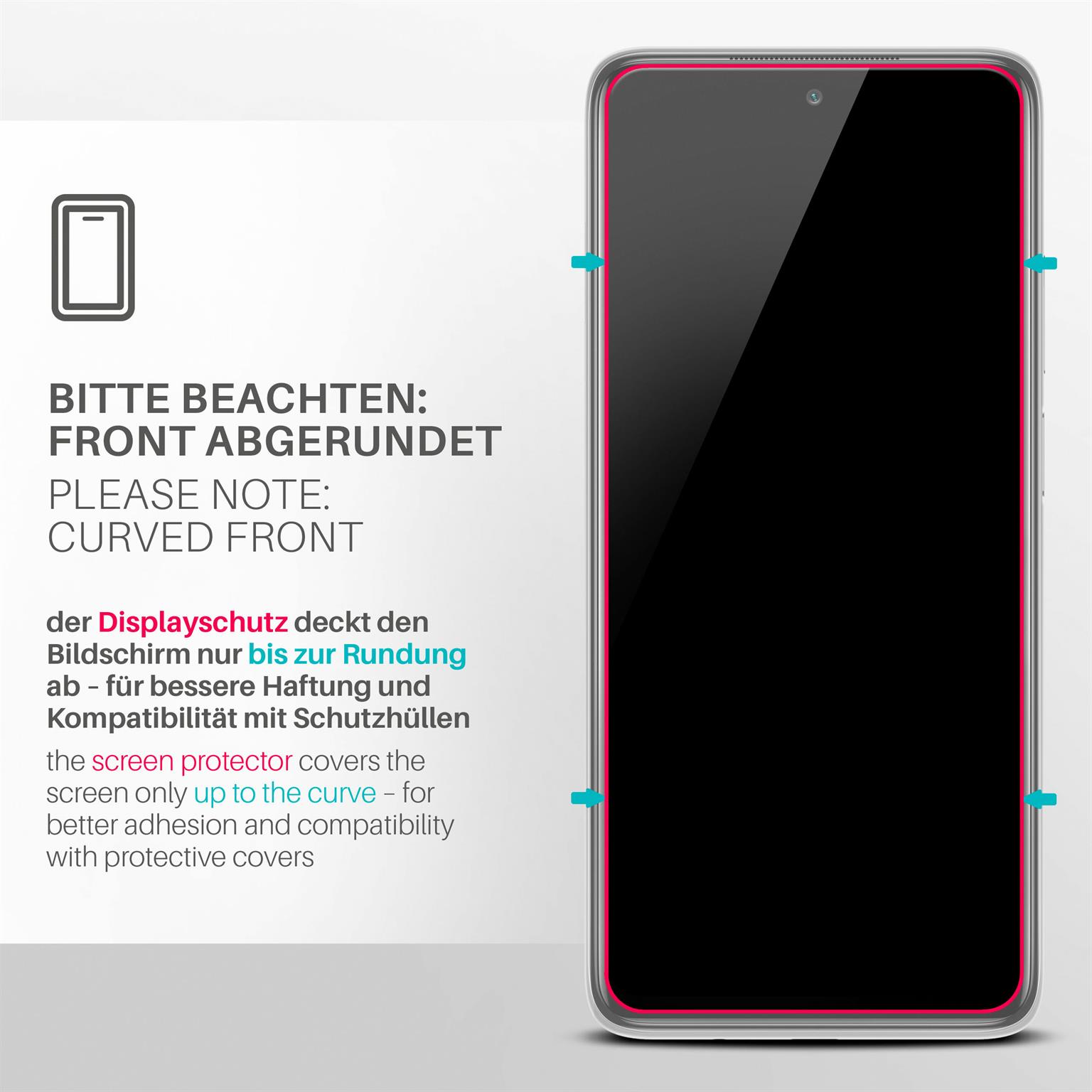 moex ShockProtect Xiaomi Mi 10T Lite Panzerglas Klar – Weiteres Produktbild 3