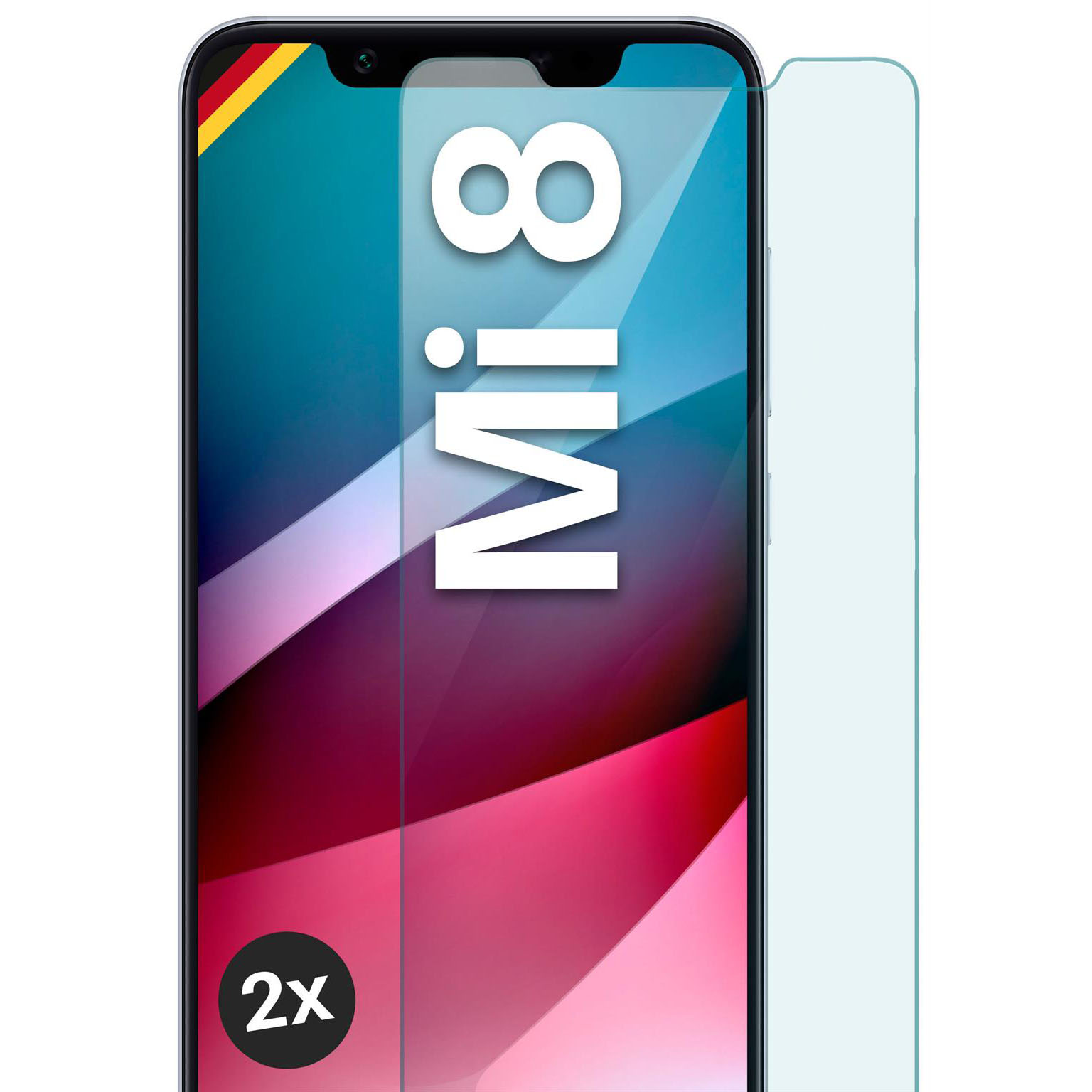 moex ShockProtect Xiaomi Mi 8 Panzerglas Klar – Weiteres Produktbild 1 moex ShockProtect Xiaomi Mi 8 Panzerglas Klar – Weiteres Produktbild 1