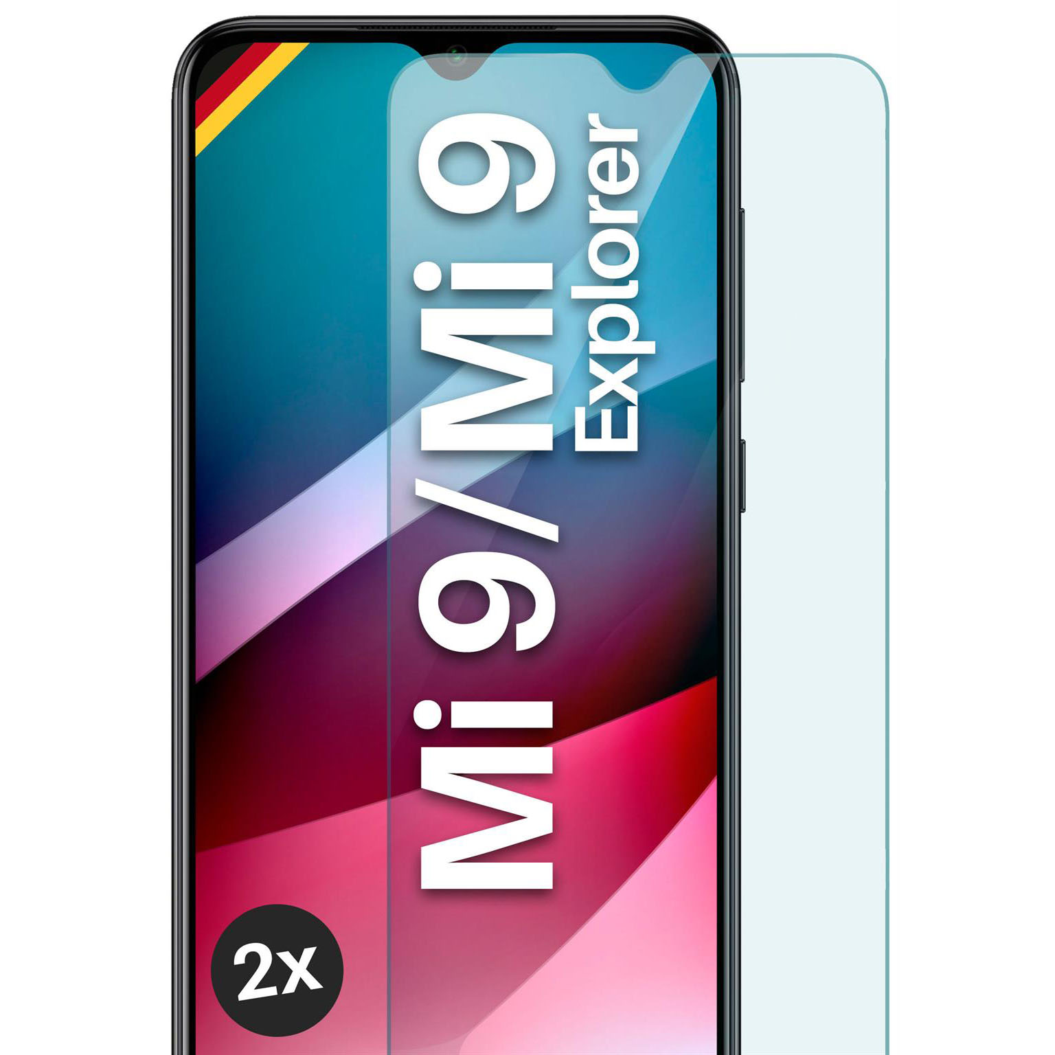 moex ShockProtect Xiaomi Mi 9 Explorer Panzerglas Klar – Weiteres Produktbild 1 moex ShockProtect Xiaomi Mi 9 Explorer Panzerglas Klar – Weiteres Produktbild 1