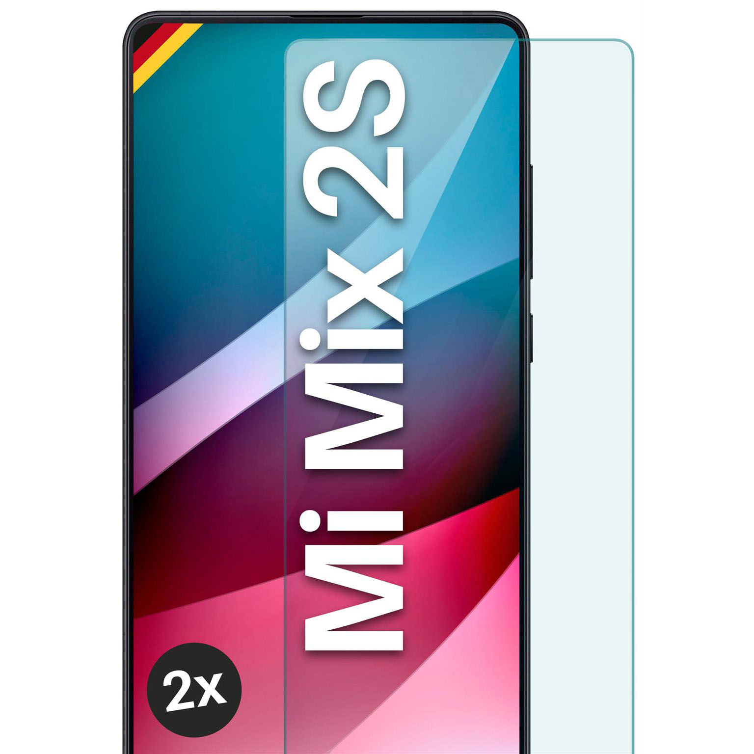 moex ShockProtect Xiaomi Mi Mix 2S Panzerglas Klar – Weiteres Produktbild 1 moex ShockProtect Xiaomi Mi Mix 2S Panzerglas Klar – Weiteres Produktbild 1