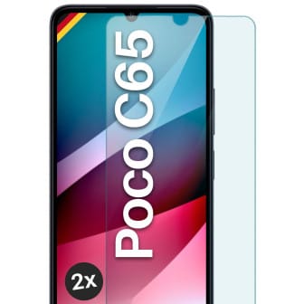 moex ShockProtect Poco C65 Panzerglas Klar – 2er Set moex ShockProtect Poco C65 Panzerglas Klar – 2er Set