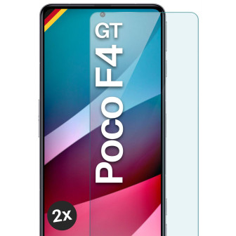 moex ShockProtect Poco F4 GT Panzerglas Klar – 2er Set