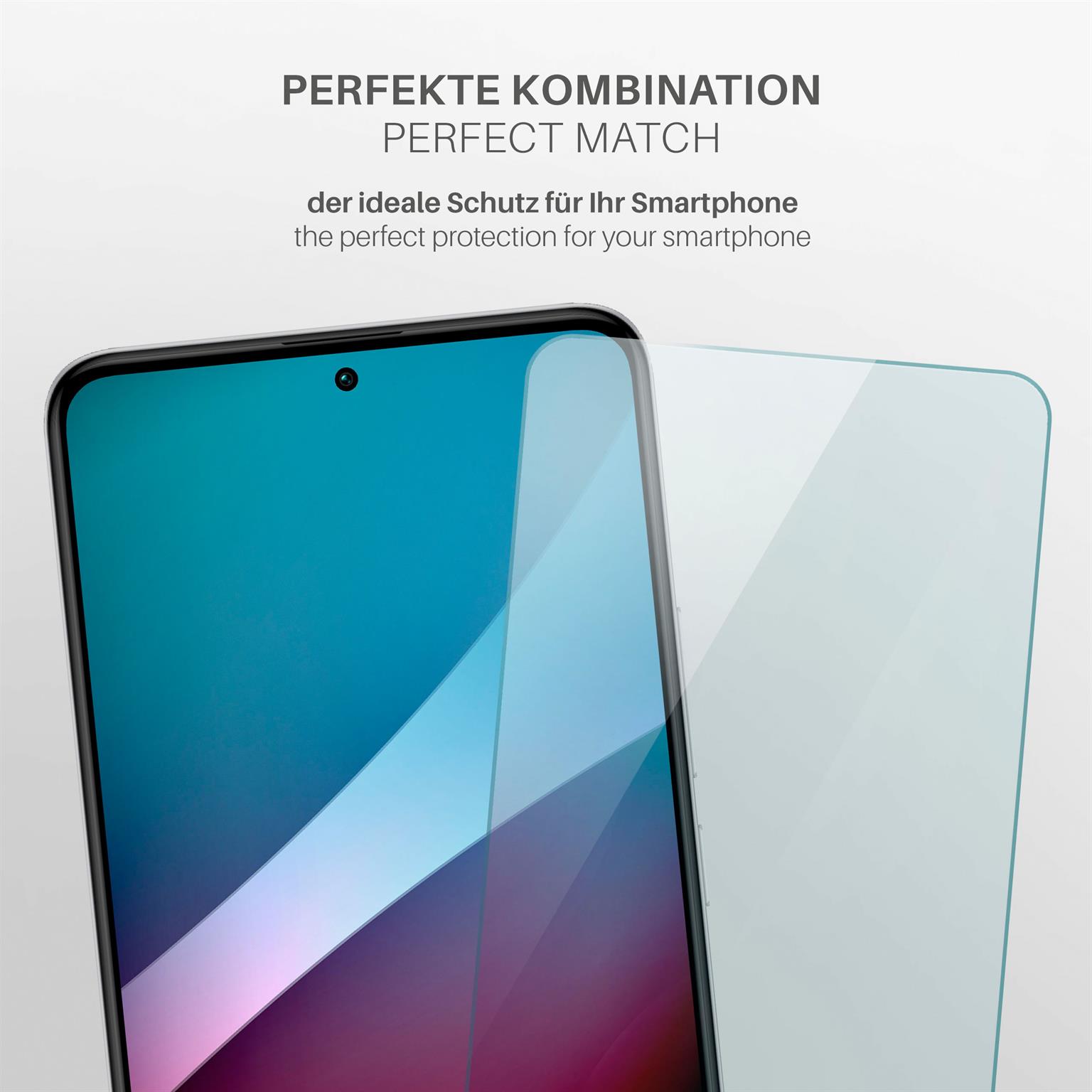 moex ShockProtect Poco F5 Pro Panzerglas Klar – Weiteres Produktbild 3