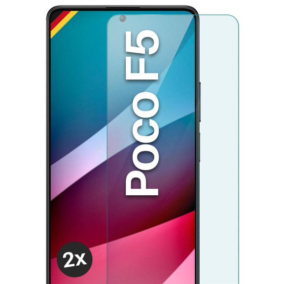 moex ShockProtect Poco F5 Panzerglas Klar – Weiteres Produktbild 1