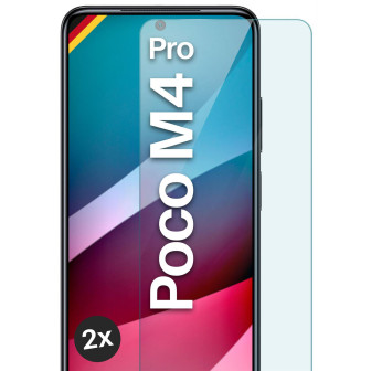moex ShockProtect Poco M4 Pro Panzerglas Klar – 2er Set
