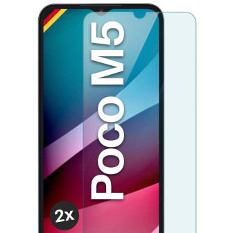 moex ShockProtect Poco M5 Panzerglas Klar – 2er Set