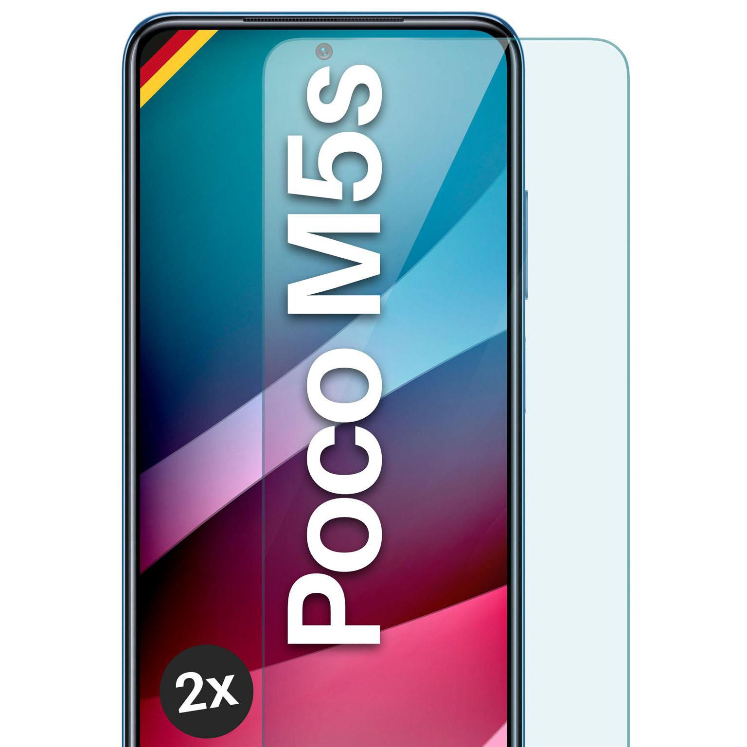 moex ShockProtect Poco M5s Panzerglas Klar – undefined