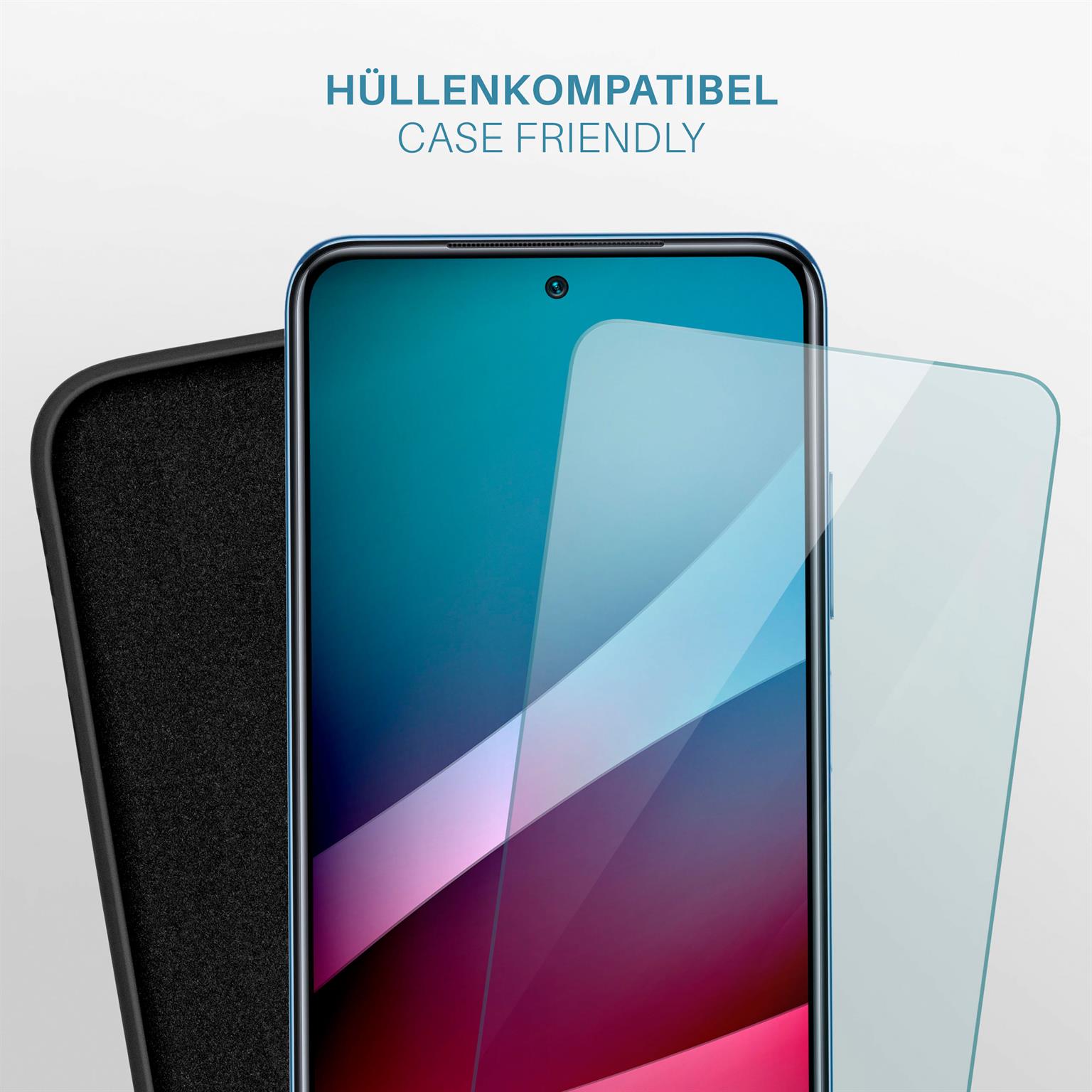 moex ShockProtect Poco M5s Panzerglas Klar – Weiteres Produktbild 6