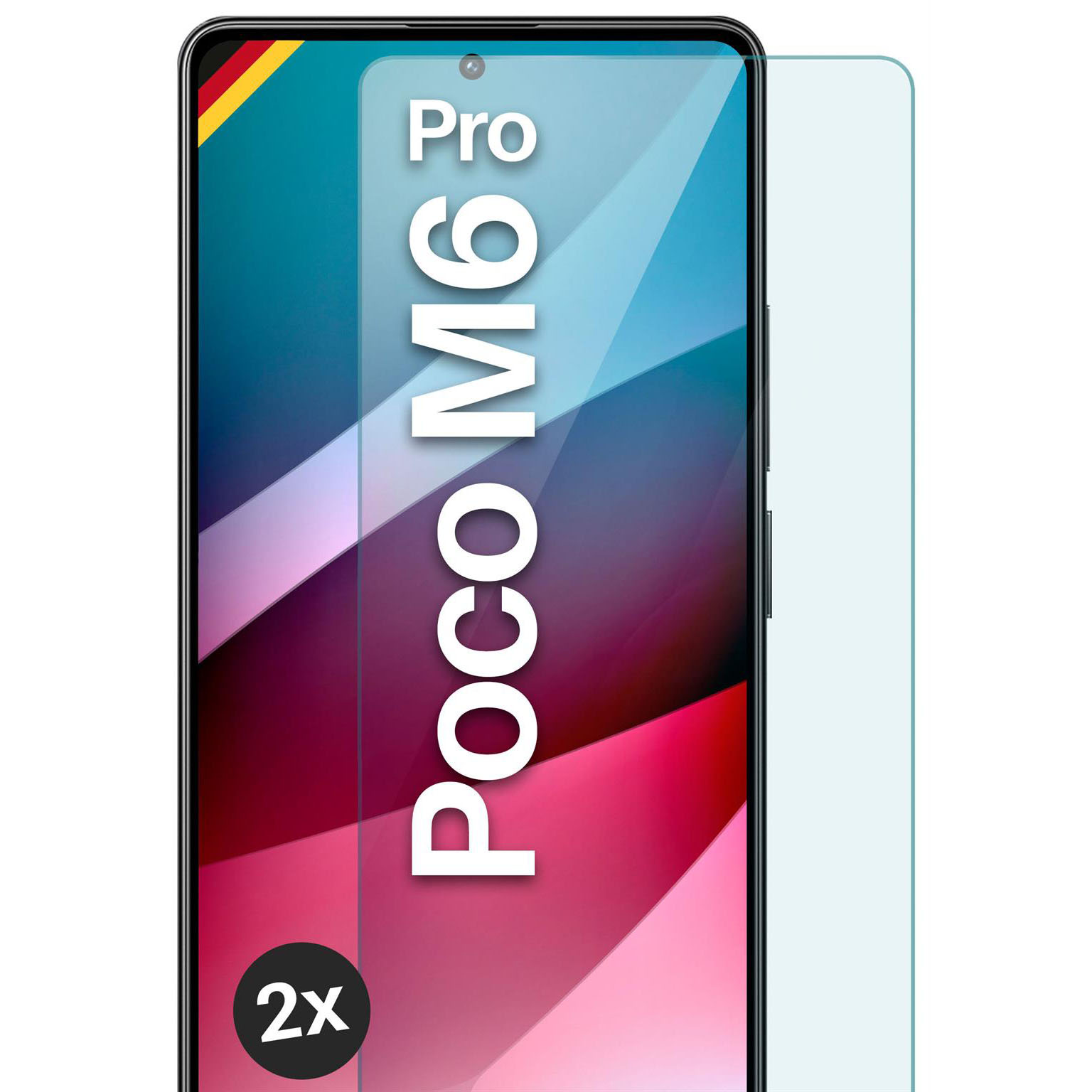 moex ShockProtect Poco M6 Pro (4G) Panzerglas Klar – 2er Set moex ShockProtect Poco M6 Pro (4G) Panzerglas Klar – 2er Set