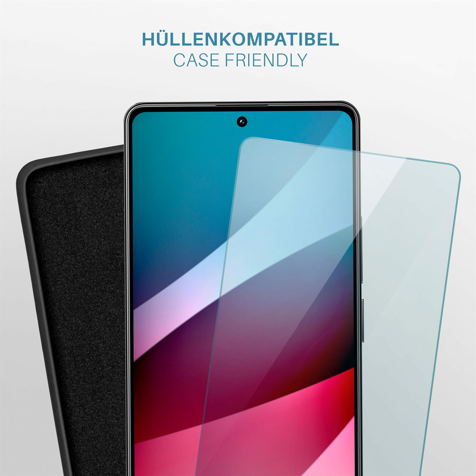 moex ShockProtect Poco M6 Pro (4G) Panzerglas Klar – Weiteres Produktbild 6