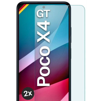 moex ShockProtect Poco X4 GT Panzerglas Klar – 2er Set