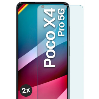 moex ShockProtect Poco X4 Pro 5G Panzerglas Klar – 2er Set
