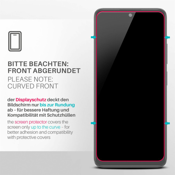 moex ShockProtect Poco X5 5G Panzerglas Klar – Weiteres Produktbild 3