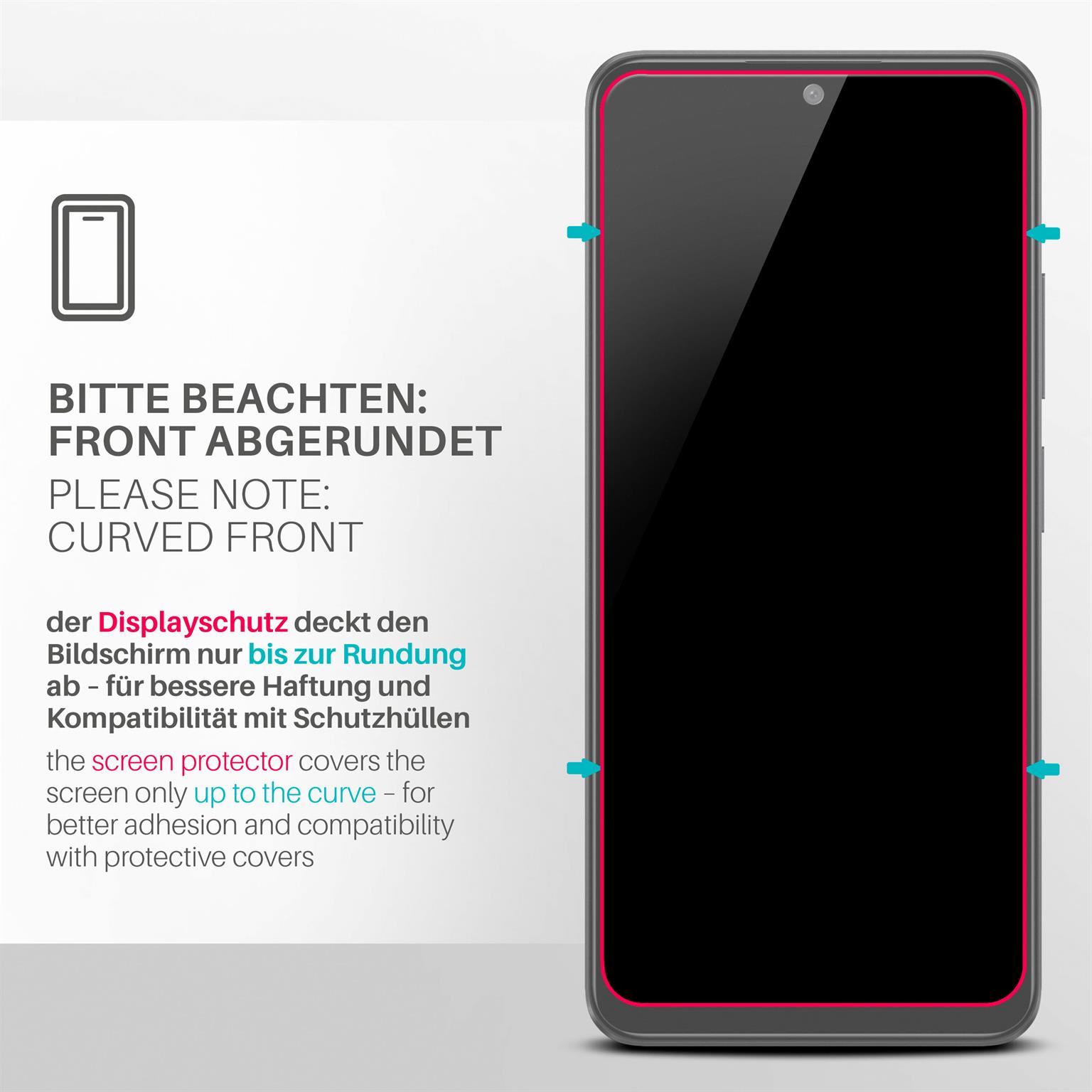 moex ShockProtect Poco X5 5G Panzerglas Klar – Weiteres Produktbild 3