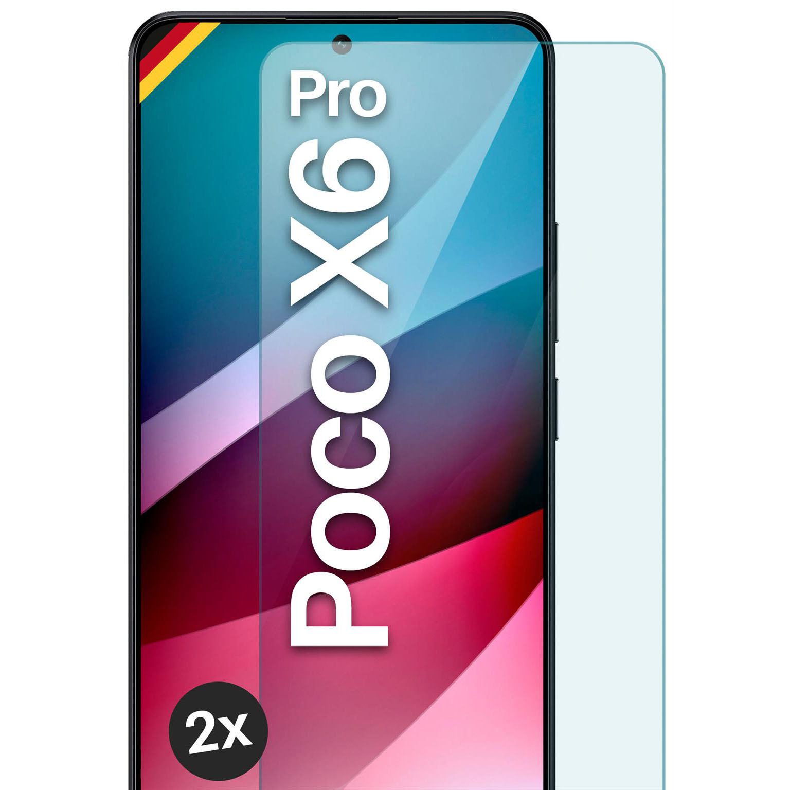moex ShockProtect Poco X6 Pro Panzerglas Klar – 2er Set moex ShockProtect Poco X6 Pro Panzerglas Klar – 2er Set