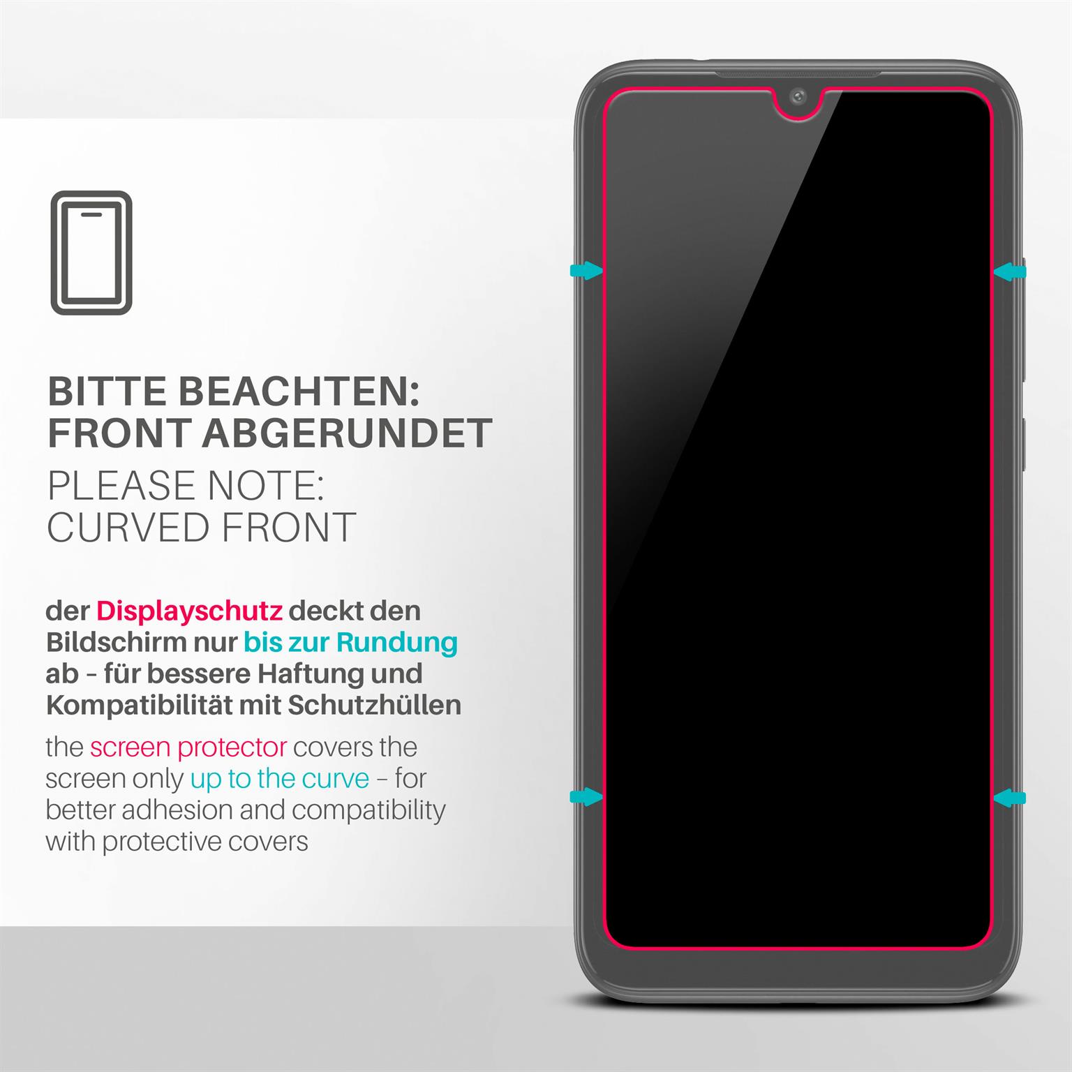 moex ShockProtect Redmi 7 Panzerglas Klar – Weiteres Produktbild 3