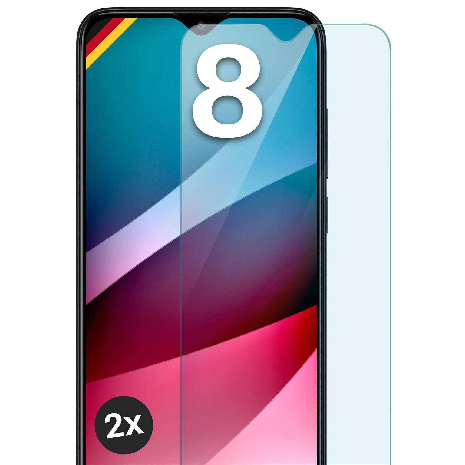 moex ShockProtect Redmi 8 Panzerglas Klar – Weiteres Produktbild 1 moex ShockProtect Redmi 8 Panzerglas Klar – Weiteres Produktbild 1