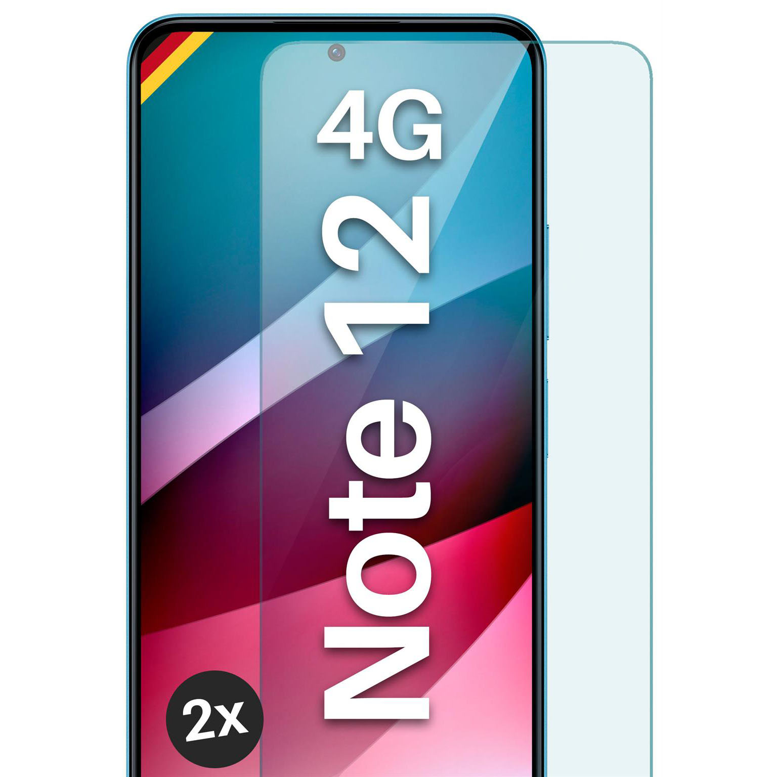 moex ShockProtect Redmi Note 12 (4G) Panzerglas Klar – undefined