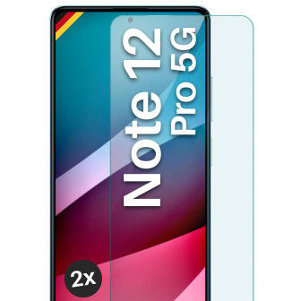 moex ShockProtect Redmi Note 12 Pro 5G Panzerglas Klar – 2er Set
