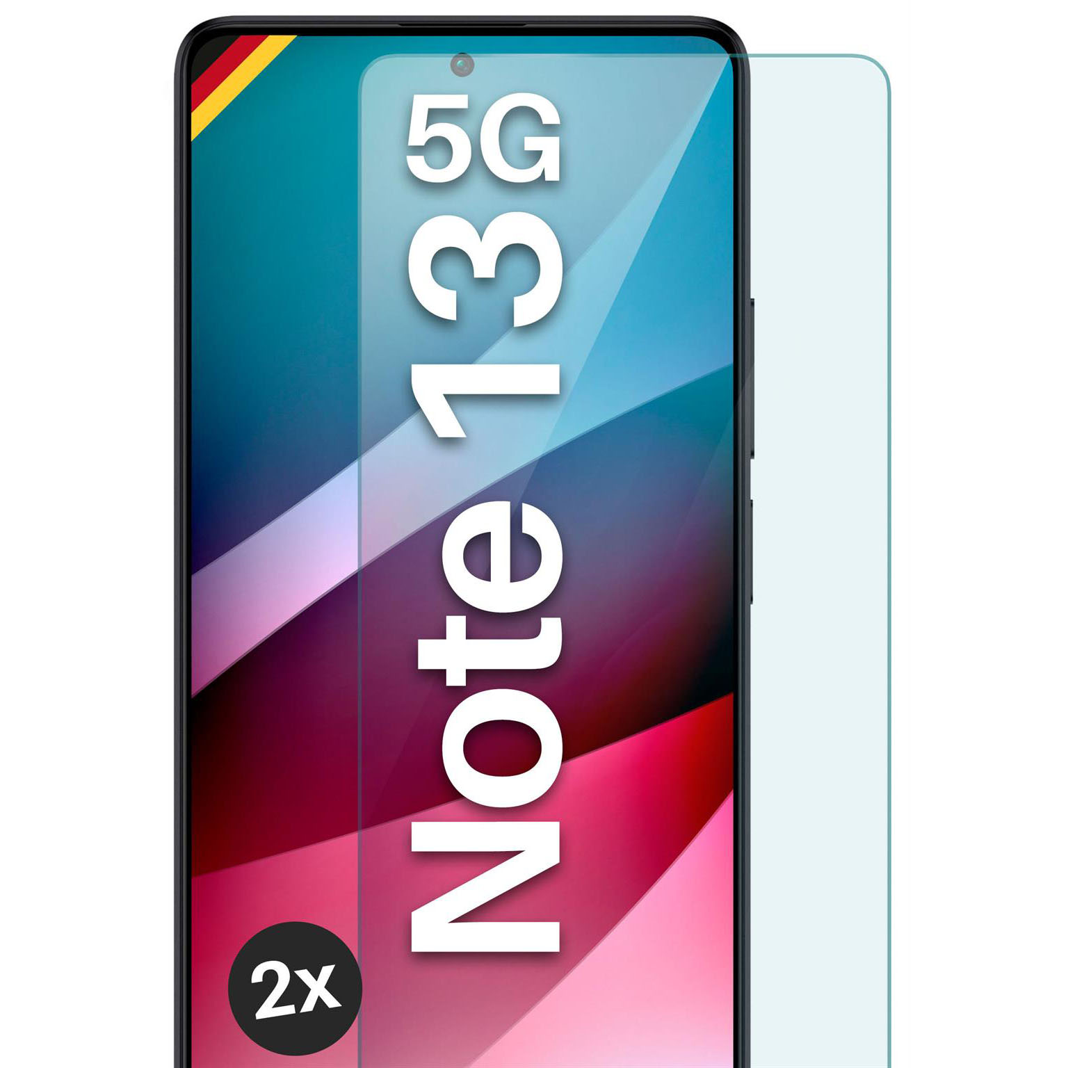 moex ShockProtect Redmi Note 13 5G Panzerglas Klar – 2er Set moex ShockProtect Redmi Note 13 5G Panzerglas Klar – 2er Set