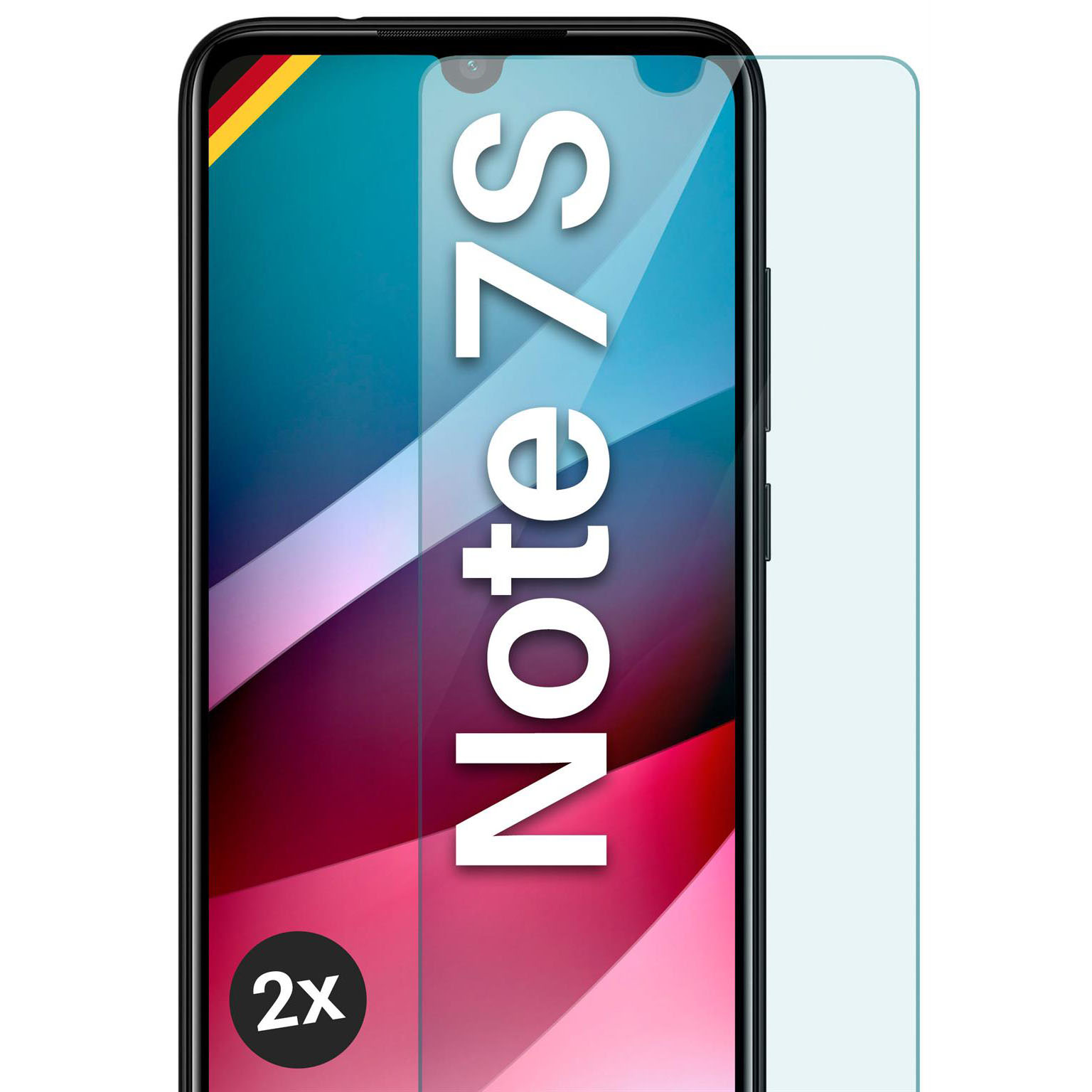 moex ShockProtect Redmi Note 7S Panzerglas Klar – Weiteres Produktbild 1 moex ShockProtect Redmi Note 7S Panzerglas Klar – Weiteres Produktbild 1
