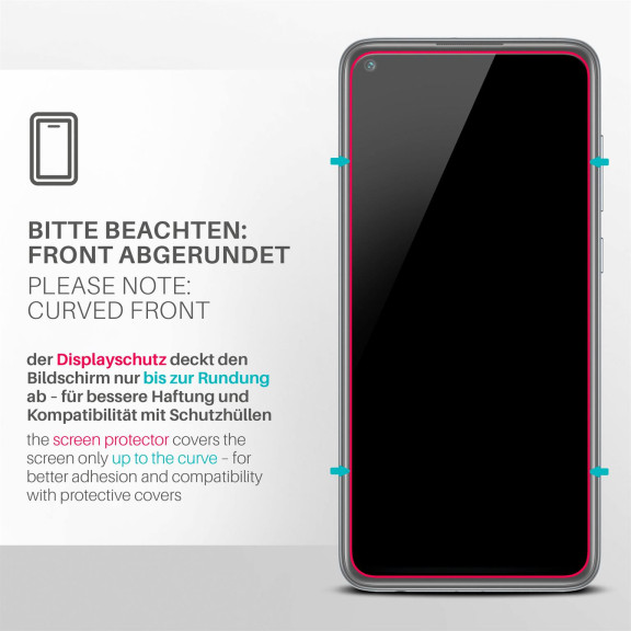 moex ShockProtect Redmi Note 9 Panzerglas Klar – Weiteres Produktbild 3
