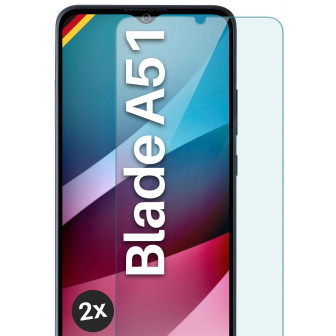 moex ShockProtect ZTE Blade A51 Panzerglas Klar – 2er Set
