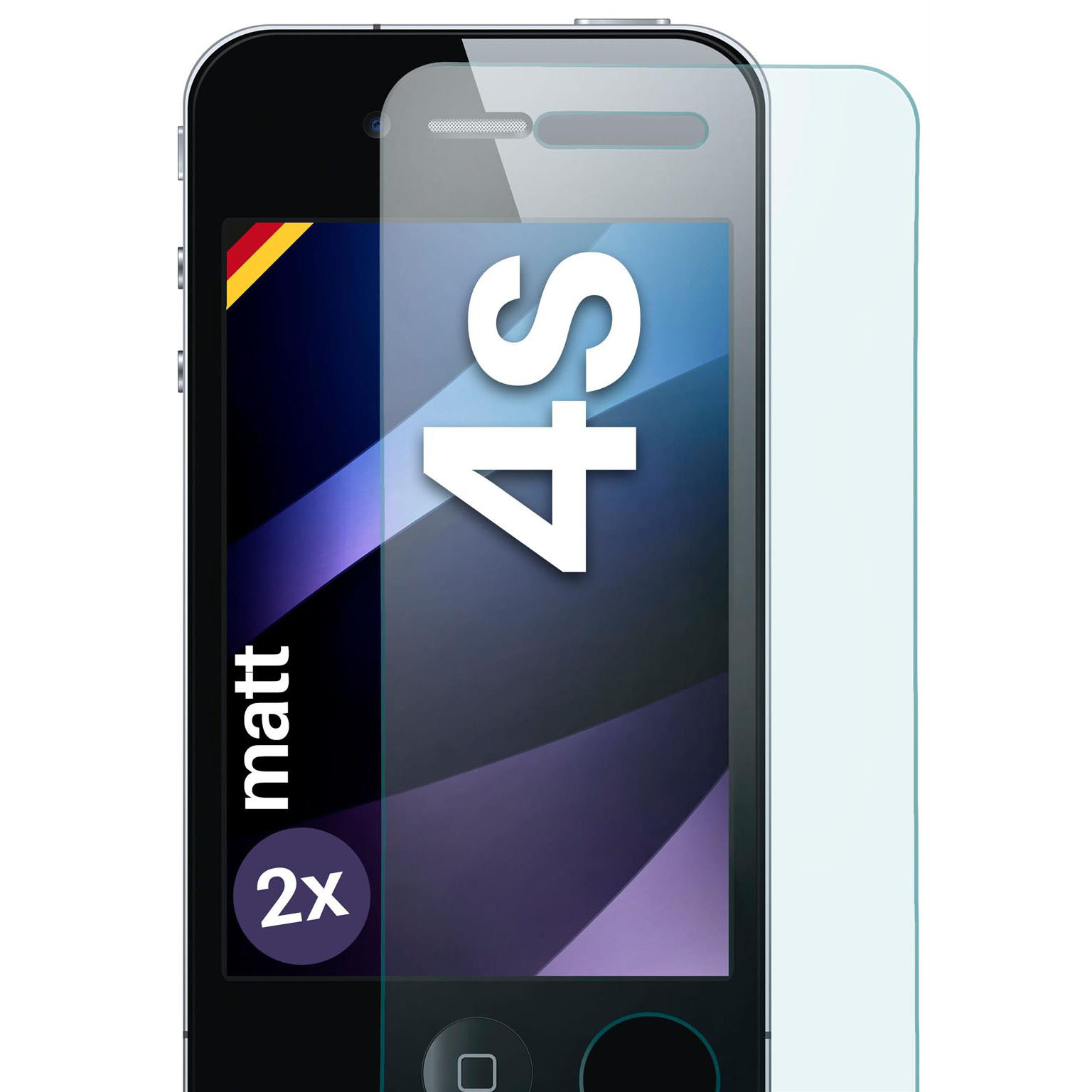 moex ShockProtect iPhone 4S Panzerglas Matt – Weiteres Produktbild 1 moex ShockProtect iPhone 4S Panzerglas Matt – Weiteres Produktbild 1