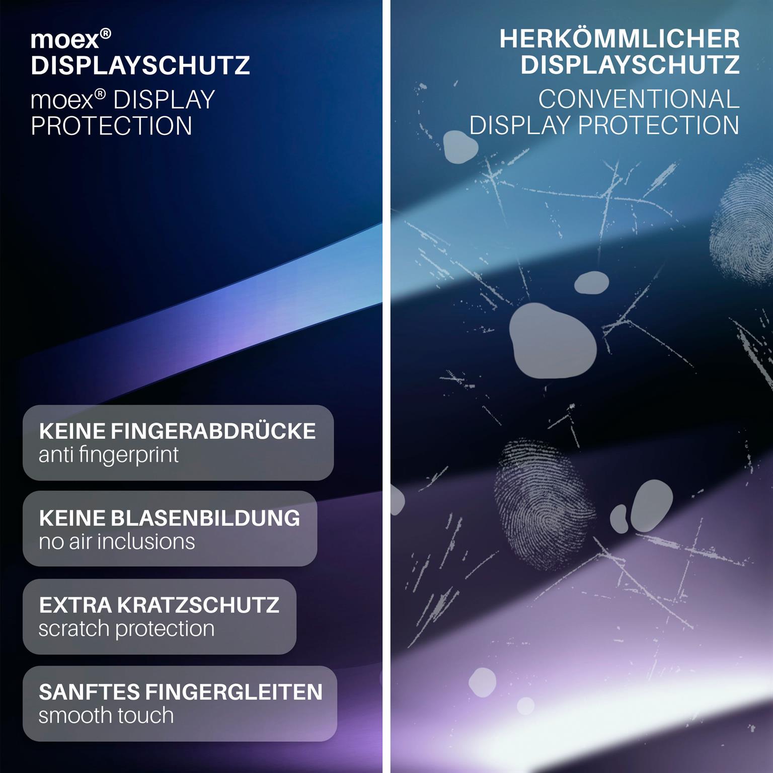 moex ShockProtect iPhone 4S Panzerglas Matt – Weiteres Produktbild 4