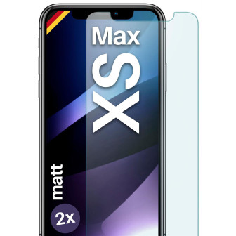 moex ShockProtect iPhone XS Max Panzerglas Matt – 2er Set